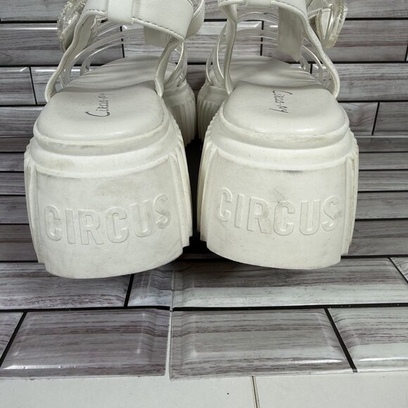 Circus NY by Sam Edelman Women's White Ester Platform Sandals Shoe Size 8-NEW - Picture 7 of 10